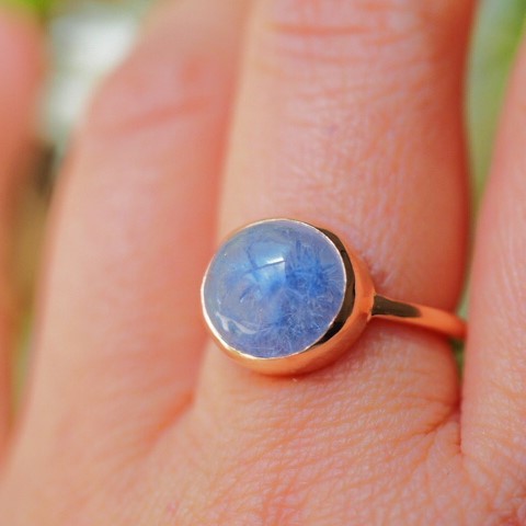 te.moru che light in quartz blue garden quartz 12 number K10 ring 