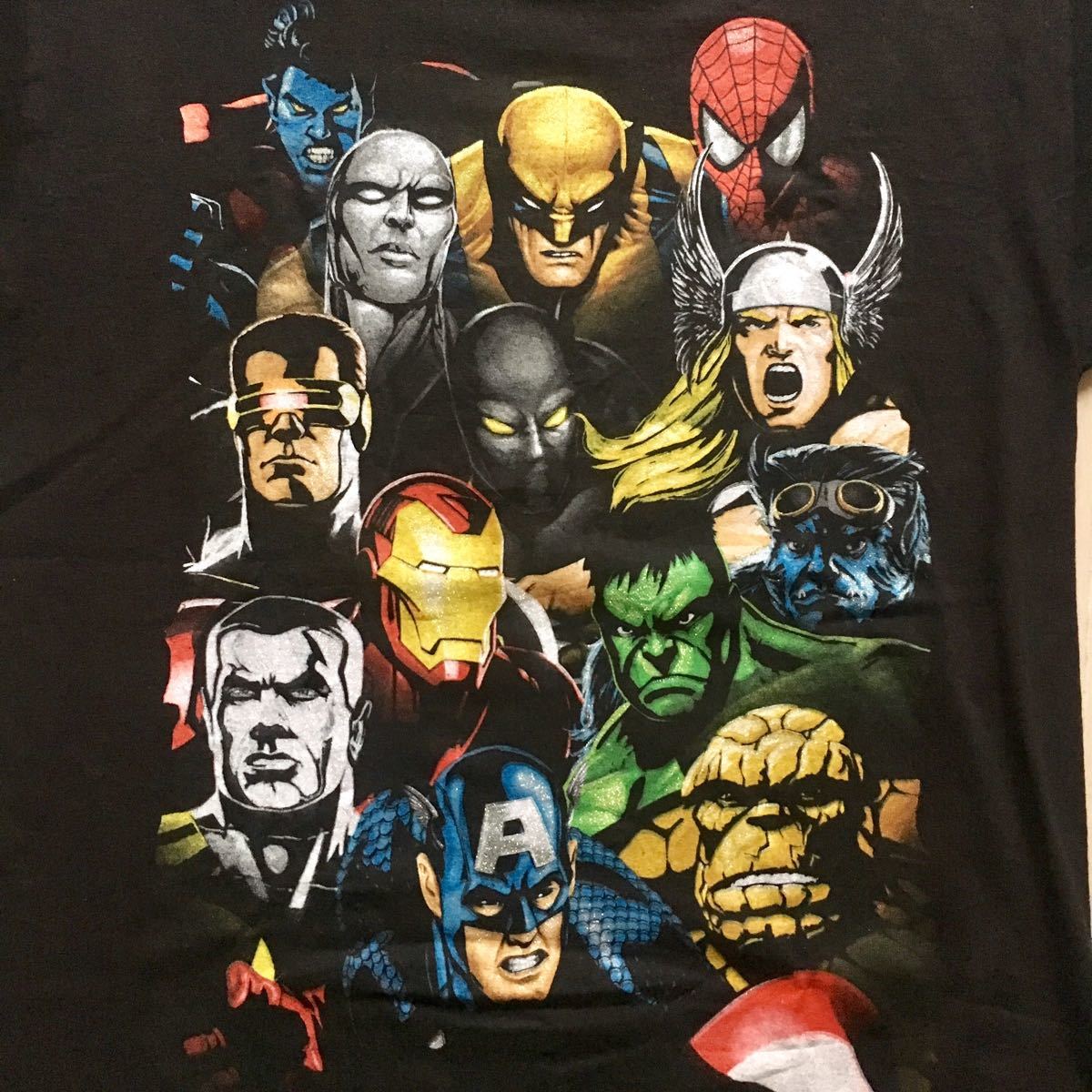 Paypayフリマ Marvel マーベル Tシャツ ブラック 古着 アメコミ ヒーロー キャラクター Paypayフリマ Marvel マーベル Tシャツ ブラック 古着 アメコミ ヒーロー キャラクター