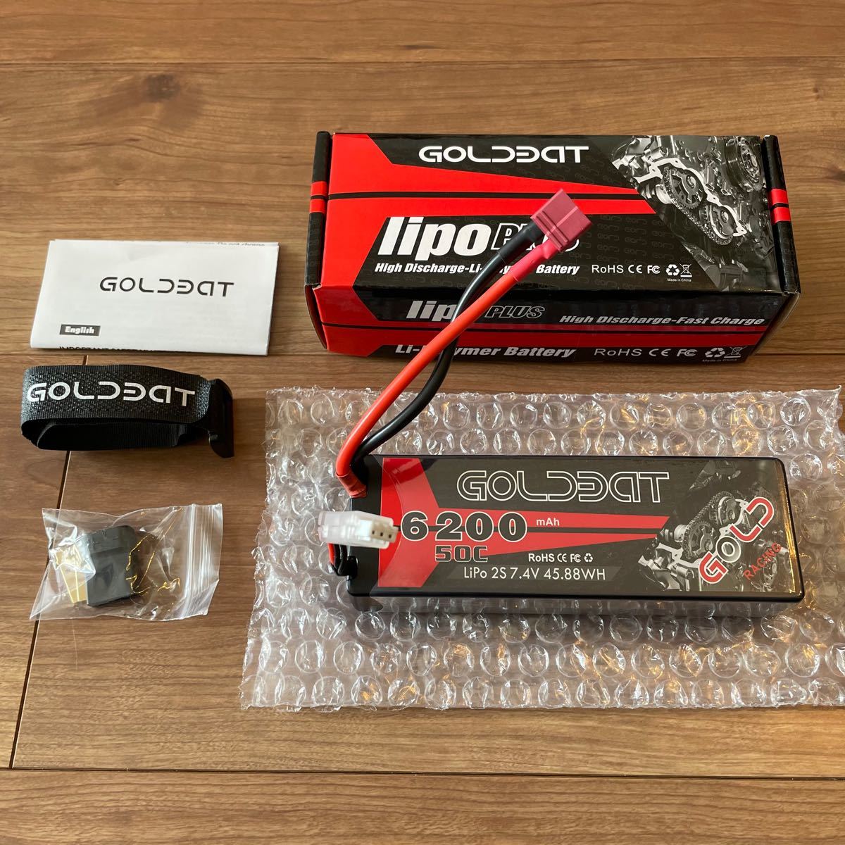 GOLDBAT 2S 7.4V 50C 6200mAh リポバッテリー　Lipo