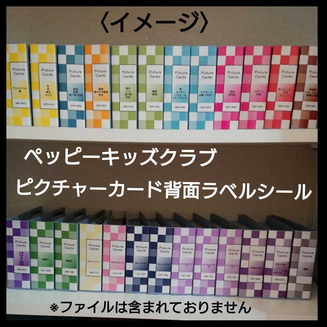 Paypayフリマ ペッピーキッズクラブ ピクチャーカード 背面ラベルシール Paypayフリマ ペッピーキッズクラブ ピクチャーカード 背面ラベルシール