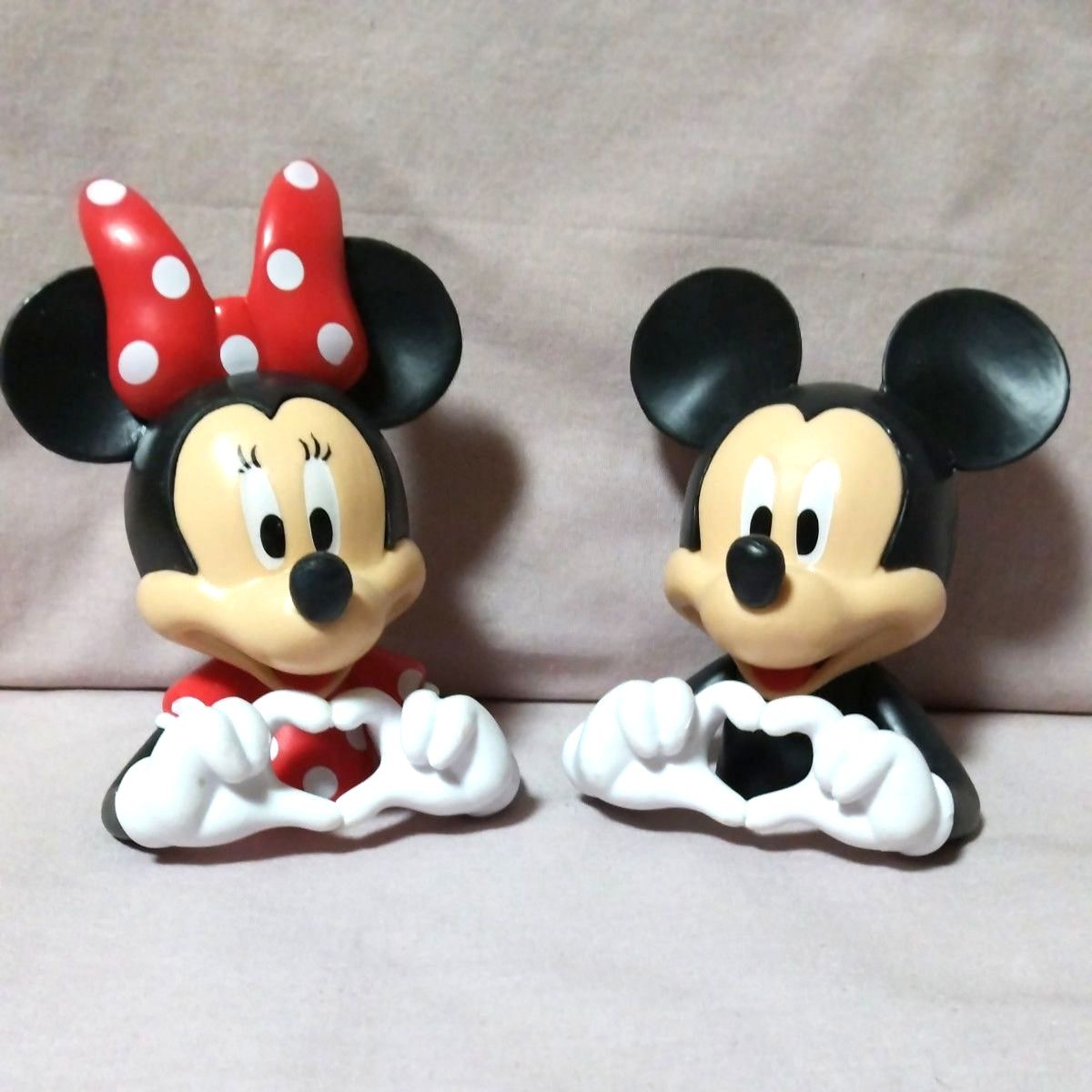 ミッキー　ミニー置物　2体セット ディズニー ミッキー ミニー フィギュア 2個セット ハート｜Yahoo