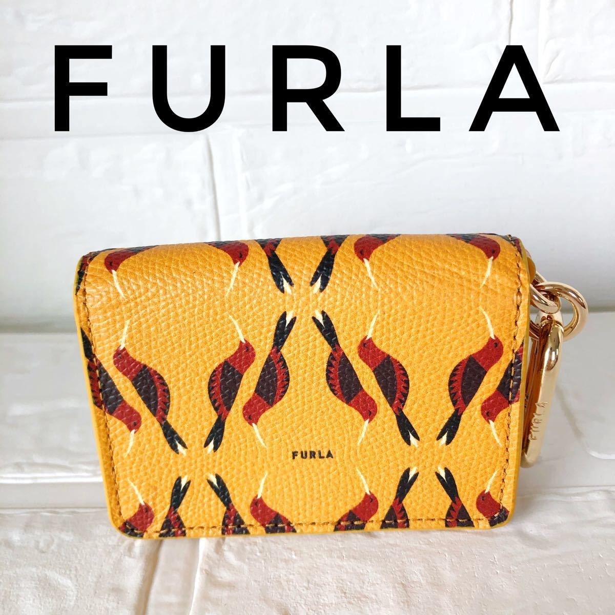 美品】FURLA フルラ ミニバッグ チャーム 小物入れ キーホルダー