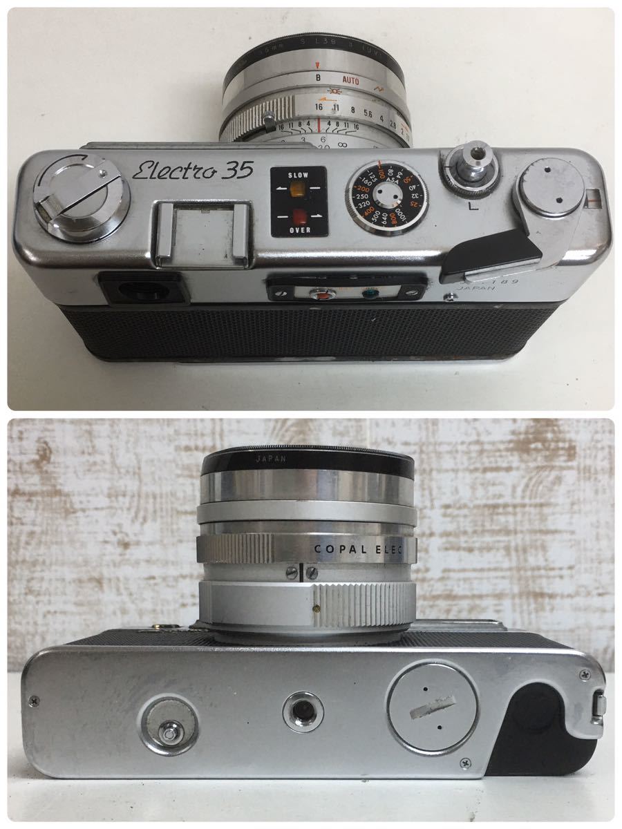 D1E003◆ジャンク品◆昭和レトロ◆ ヤシカ YASHICA エレクトロ35 Electro35 フィルムカメラ_画像7