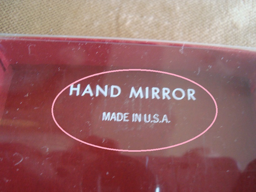  hand-mirror rare CABLE CAR cable car San Francisco earth production USA unused goods 