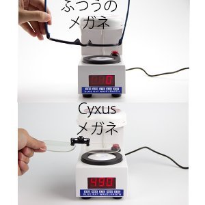 透明 Cyxus（シクサズ）クリップオンメガネ ブルーライトカット パソコン用メガネ 携帯用 輻射防止 UVカット 紫外線防止 _画像8