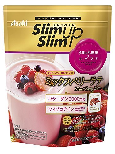 スリムアップスリム 乳酸菌+スーパーフードシェイク ミックスベリーラテ 315g_画像1