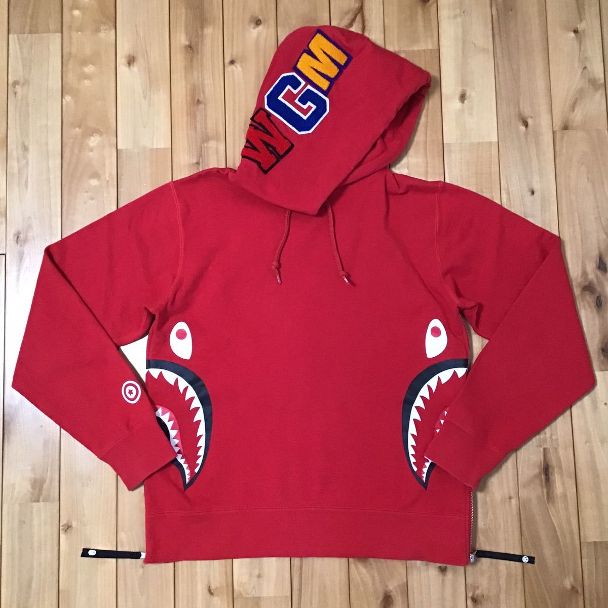 shark side zip hoodie Mサイズ プルオーバー シャーク パーカー a