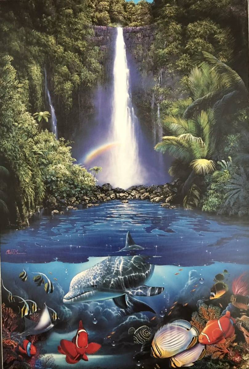 ☆J18クリスチャン・ラッセン 「kahana falls」 | アート ☆J18クリスチャン・ラッセン 「kahana falls」 | アート