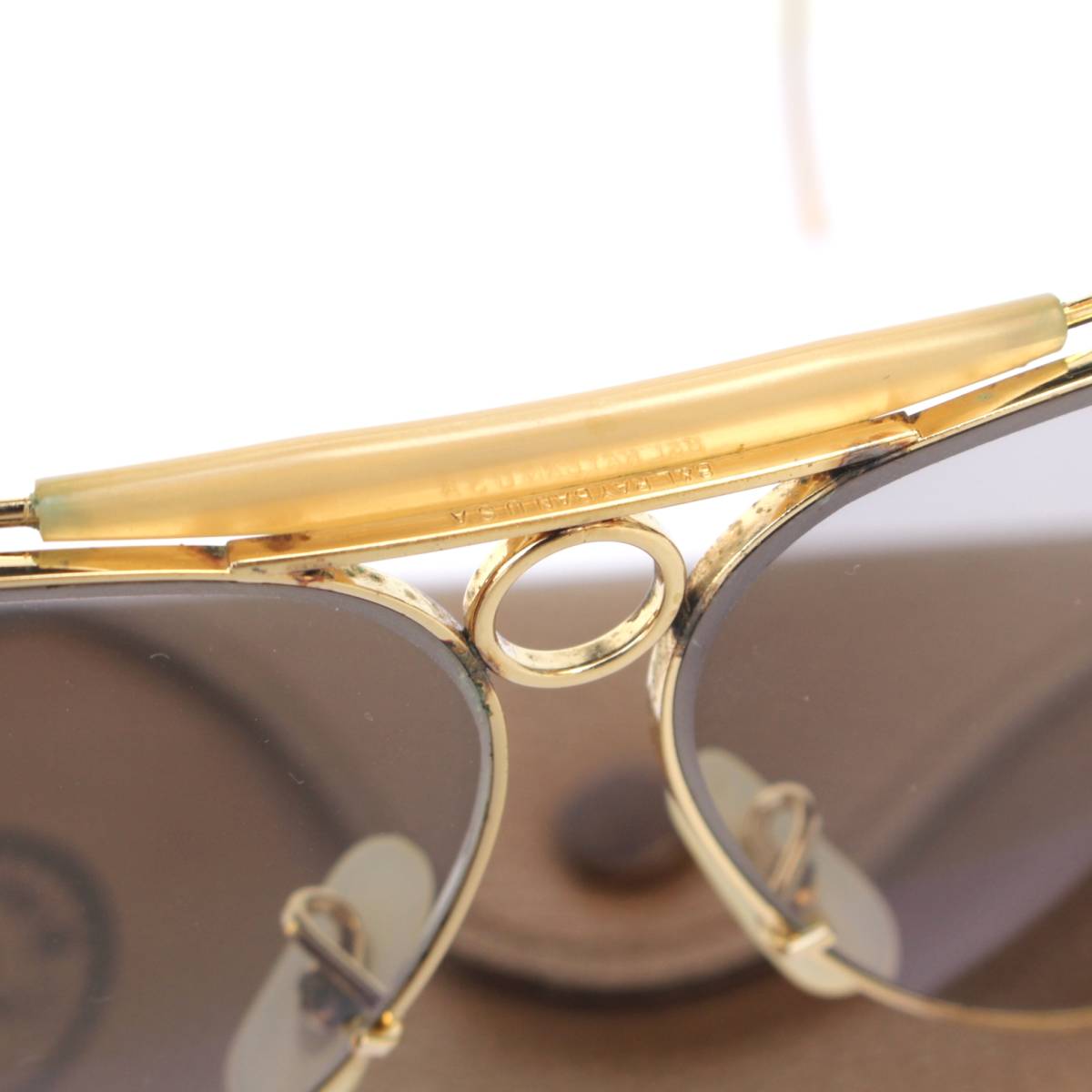 (09301)B&LボシュロムRay-Banレイバン シューター62mm (RAYBANティアドロップ砂打クリア グレー グレイUSAアメリカ ヴィンテージ70s80s)_画像7