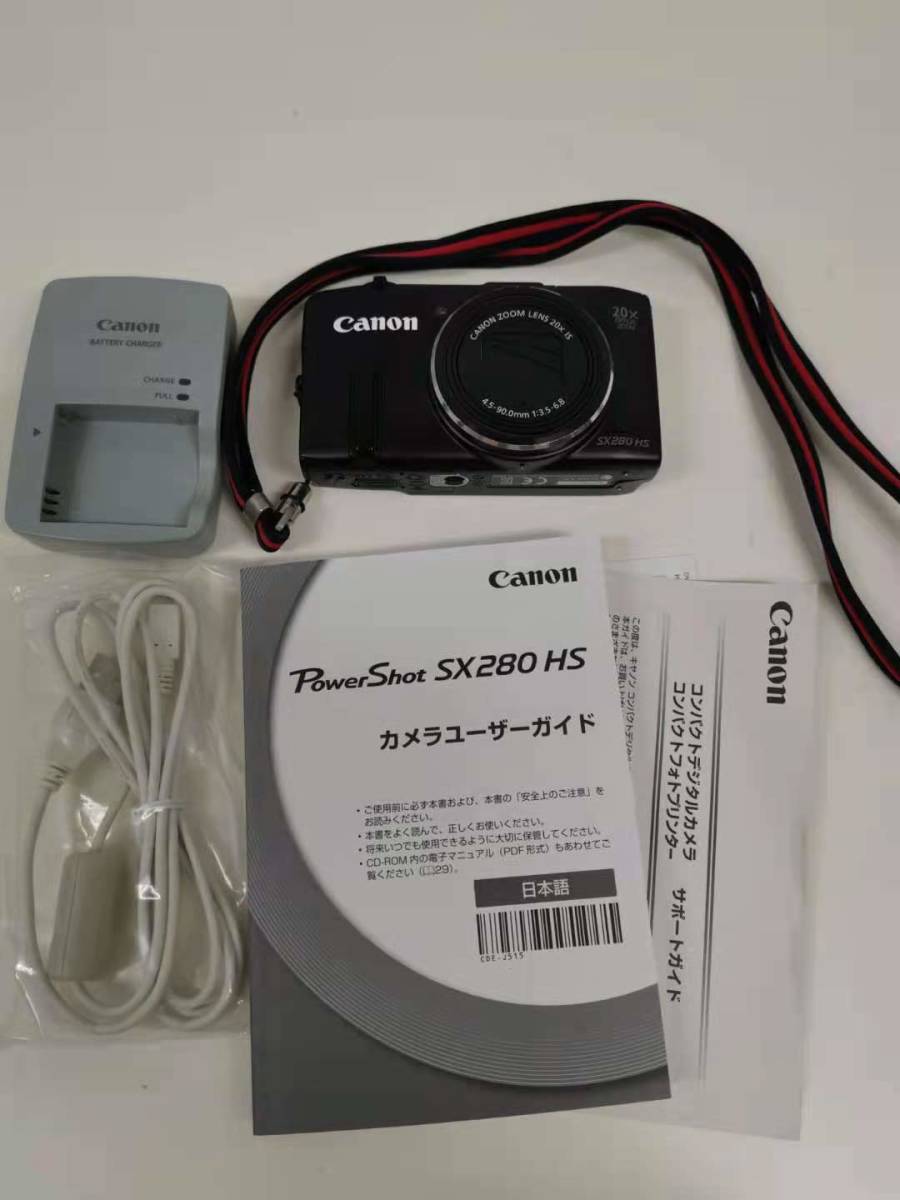中古 Canon Power Shot SX280 HS ブラック コンデジ パワーショット デジカメ キャノン コンパクト デジタルカメラ_画像1