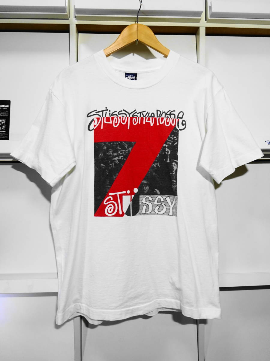 驚きの値段】 フォトTシャツ 7周年記念 STUSSY 復刻 90s ステューシー