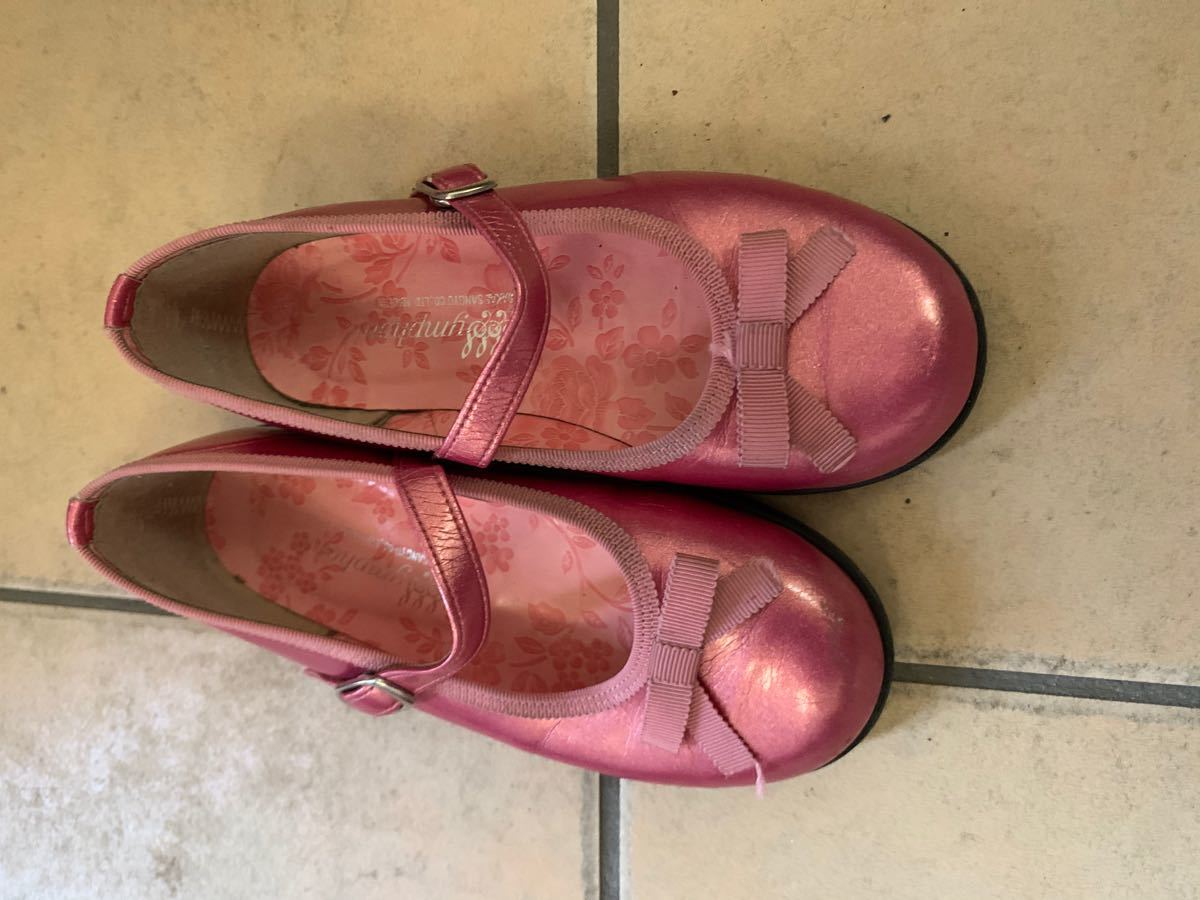 子供　女の子　ymphonic フォーマル　靴　発表会　式　ピンク　日本製　18？