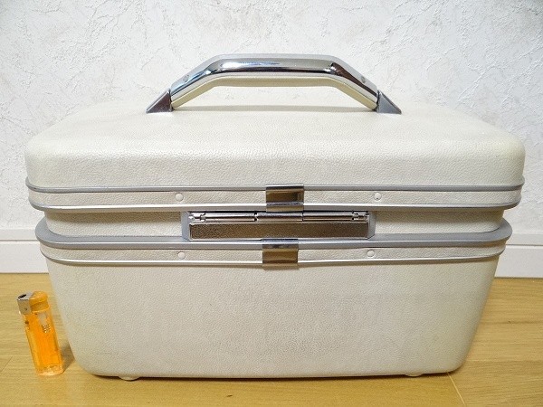 70 годы Vintage ACE производства Samsonite Samsonite высококлассный несессер косметика кейс cosme кейс дипломат багажник Showa Retro подлинная вещь 