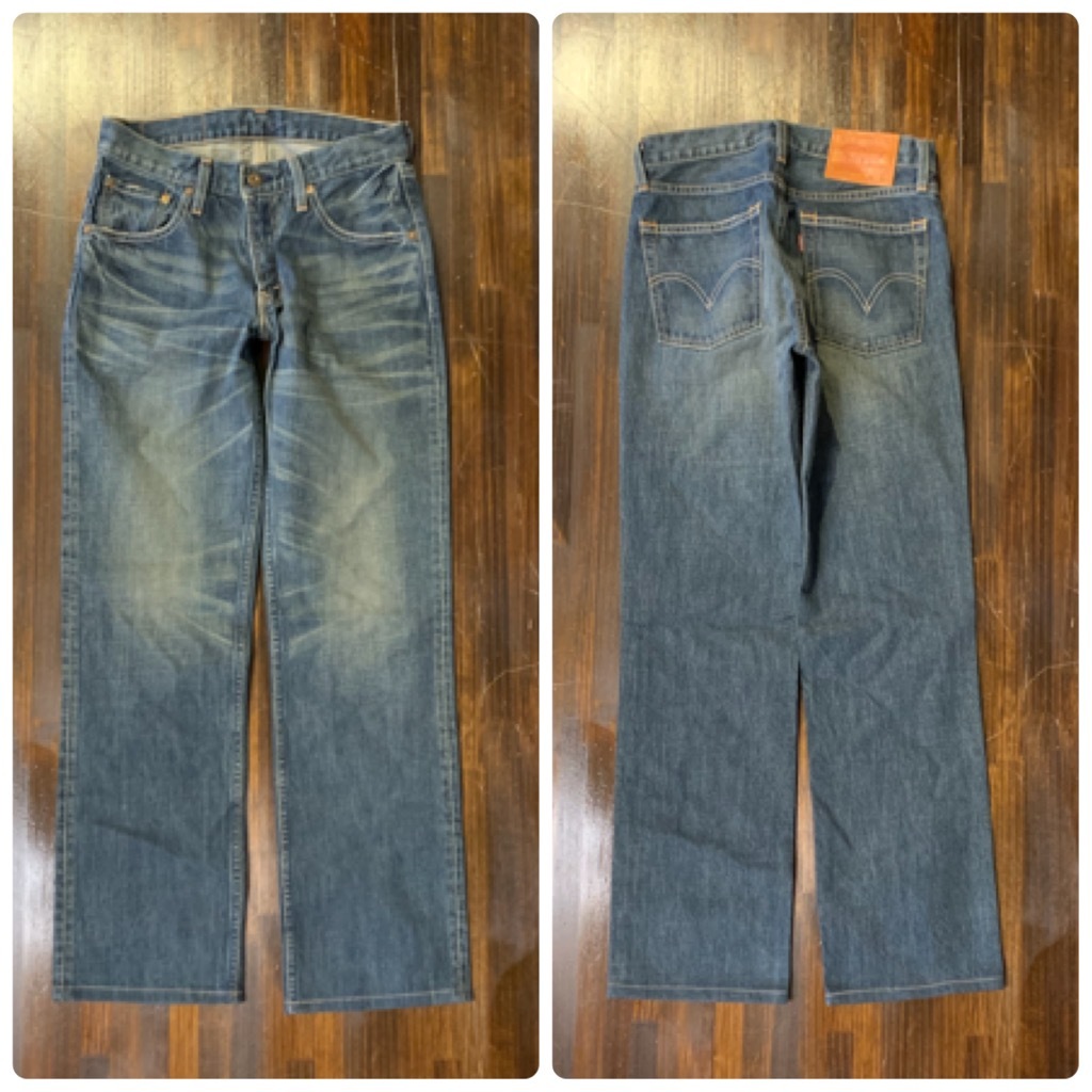 J312TC メンズ パンツ 色落ち 抜群 Levi's 502 リーバイス ジーンズ デニム インディゴ 加工 小さいサイズ 定番 人気 ブランド / W28_画像7