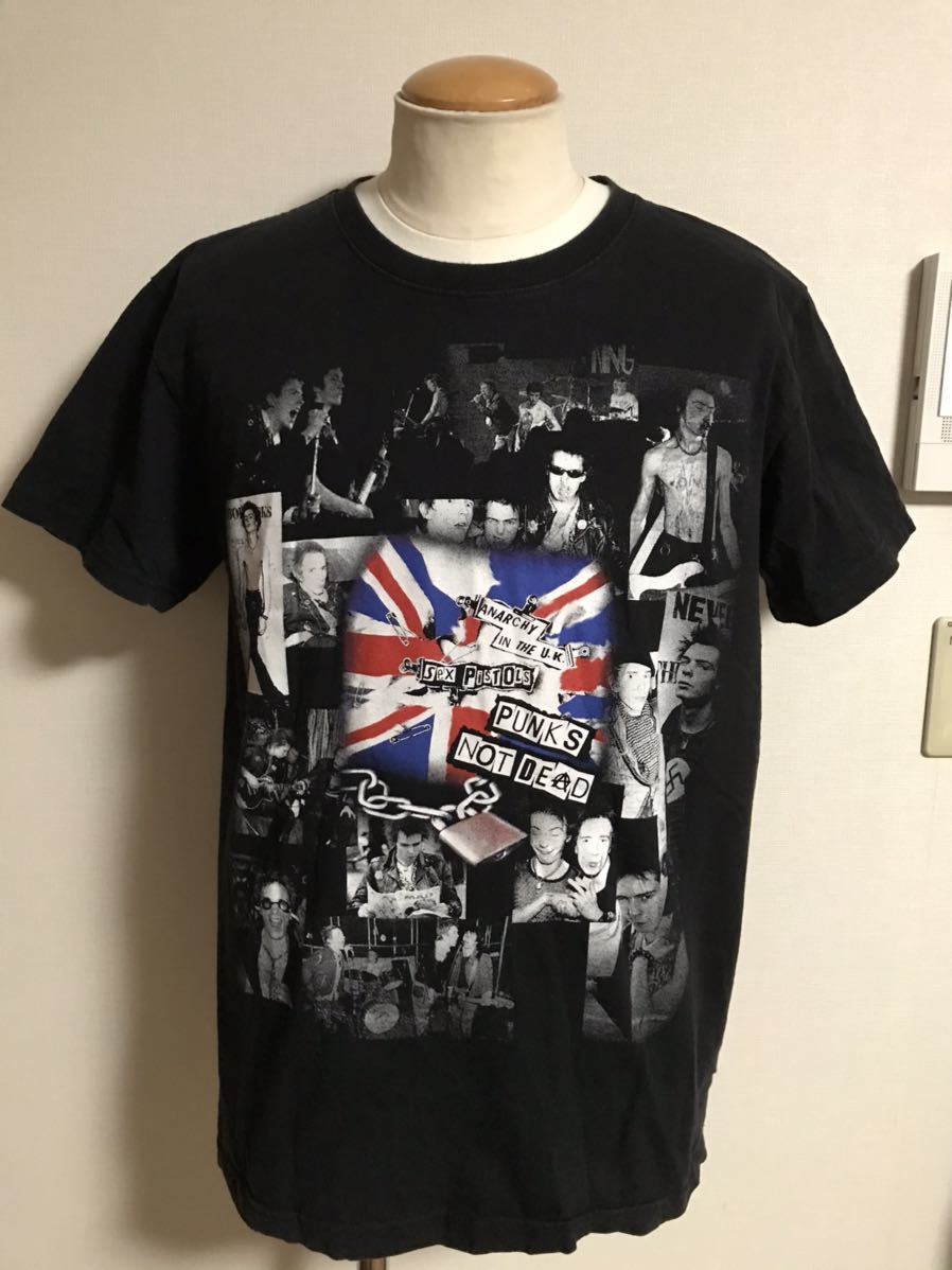 即決【送料無料】美品 ロンドン カムデンマーケット購入SEX PISTOLS セックスピストルズ バンド Tシャツ L 00s ビンテージ xpv