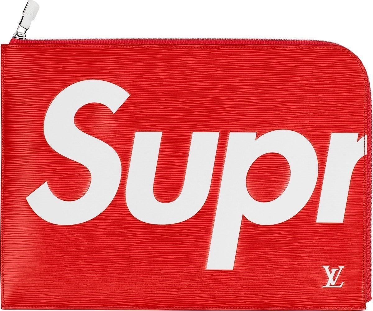 国内正規 新品 LOUIS VUITTON ルイヴィトン SUPREME シュプリーム M67722 エピ ポシェットジュール ＧＭ クラッチバッグ 赤_画像1