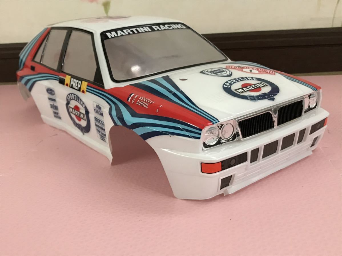 送料無料　ラジコン　ボディ　1/10 ランチア　デルタインテグラーレ　ラリーカー　タミヤ　TAMIYA LANCIA DELTA INTEGRALE