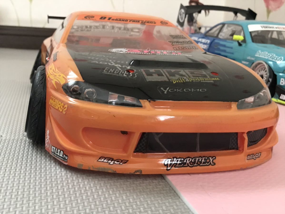 送料無料　ラジコン　ボディ　1/10 日産　シルビア　S15 ヨコモ　ドリフト　点灯ランダムLED付き　YOKOMO NISSAN SILVIA_画像2