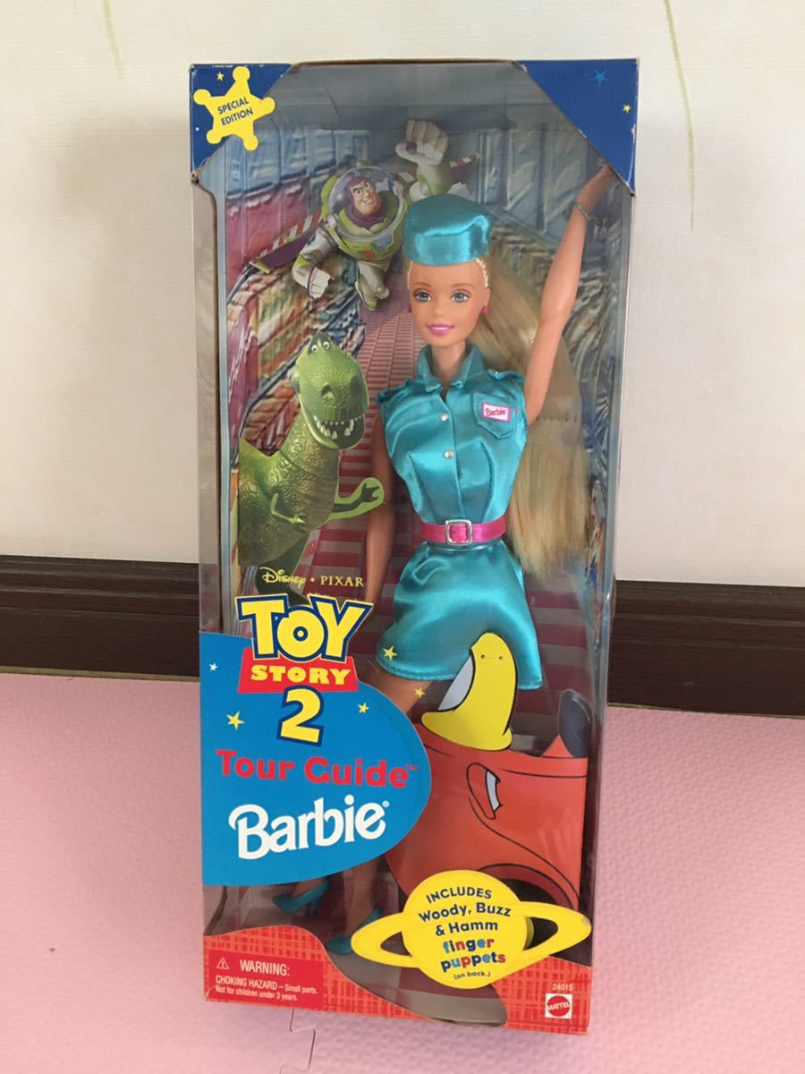 送料無料　トイストーリー2 バービー人形　フィギュア　ドール　マテル　ディズニー　TOY STORY2 Tour Guide Barbie  MATTEL DISNEY