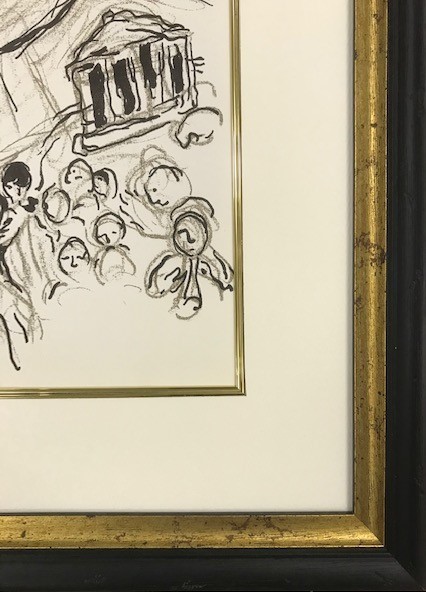 【特価】　≪　 マルク・シャガール 　≫　 オリジナルリトグラフ【 石版画 】 　 1965年 　 RAVEL　 LE PLAFOND L'OPERA DE PARIS