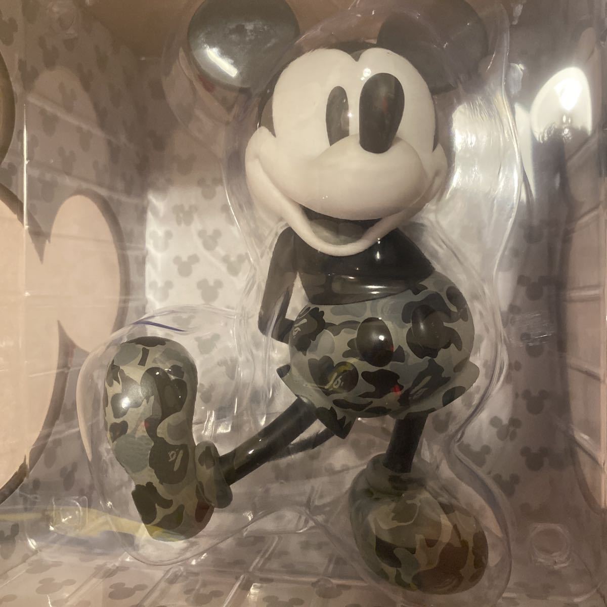 MICKEY VCD BAPE MICKEY MOUSE GREY.ip Ape Disney Mickey Mouse meti com toy gray figure ape limitation kaws