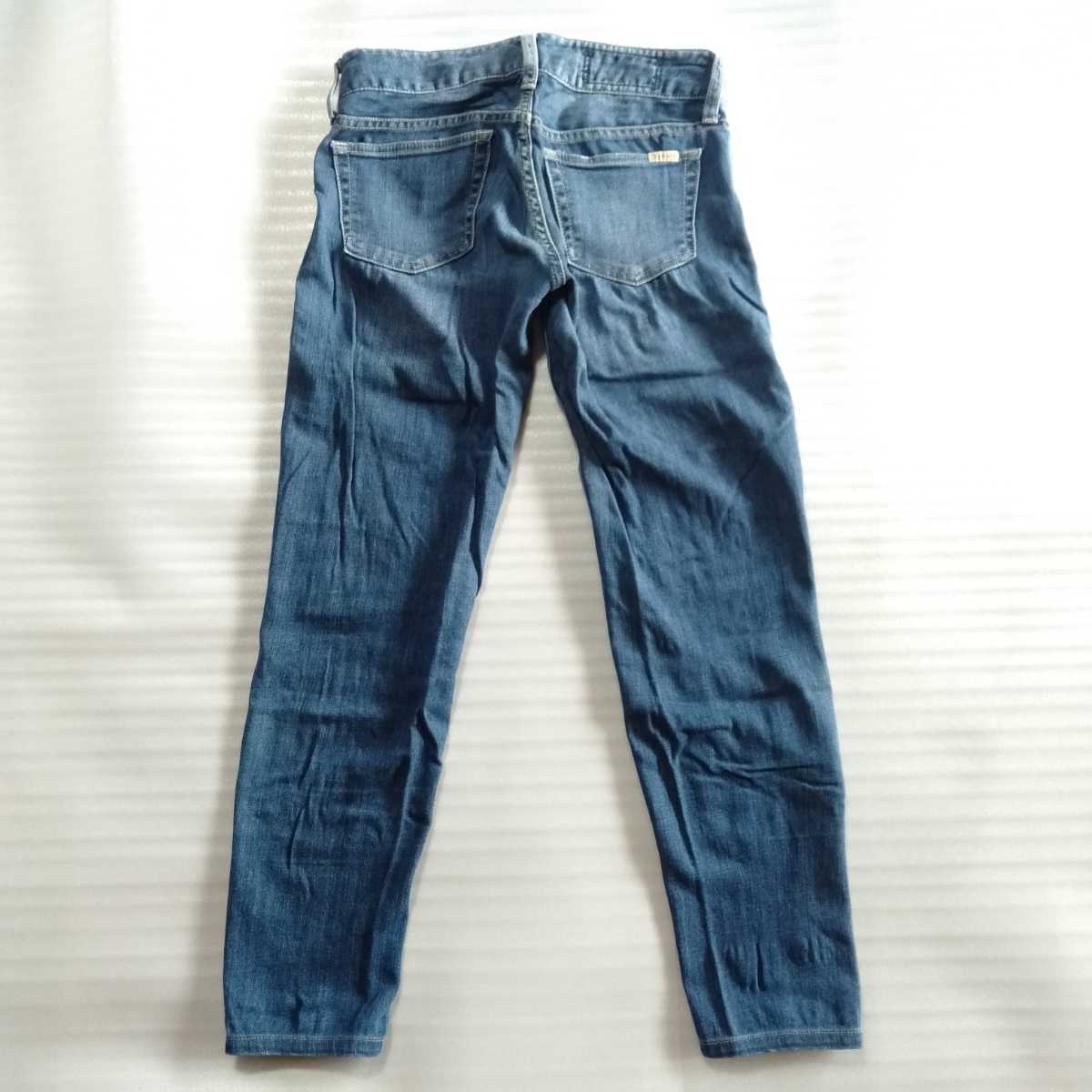 送料無料】sly jeansデニムパンツ サイズ23インチ スリムテーパード used加工ユーズド加工 スライジーンズ_画像2