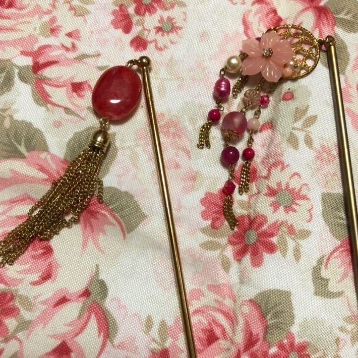 ヤフオク! - かんざし屋wargoの桜かんざし+京都のかんざし 2本セッ...