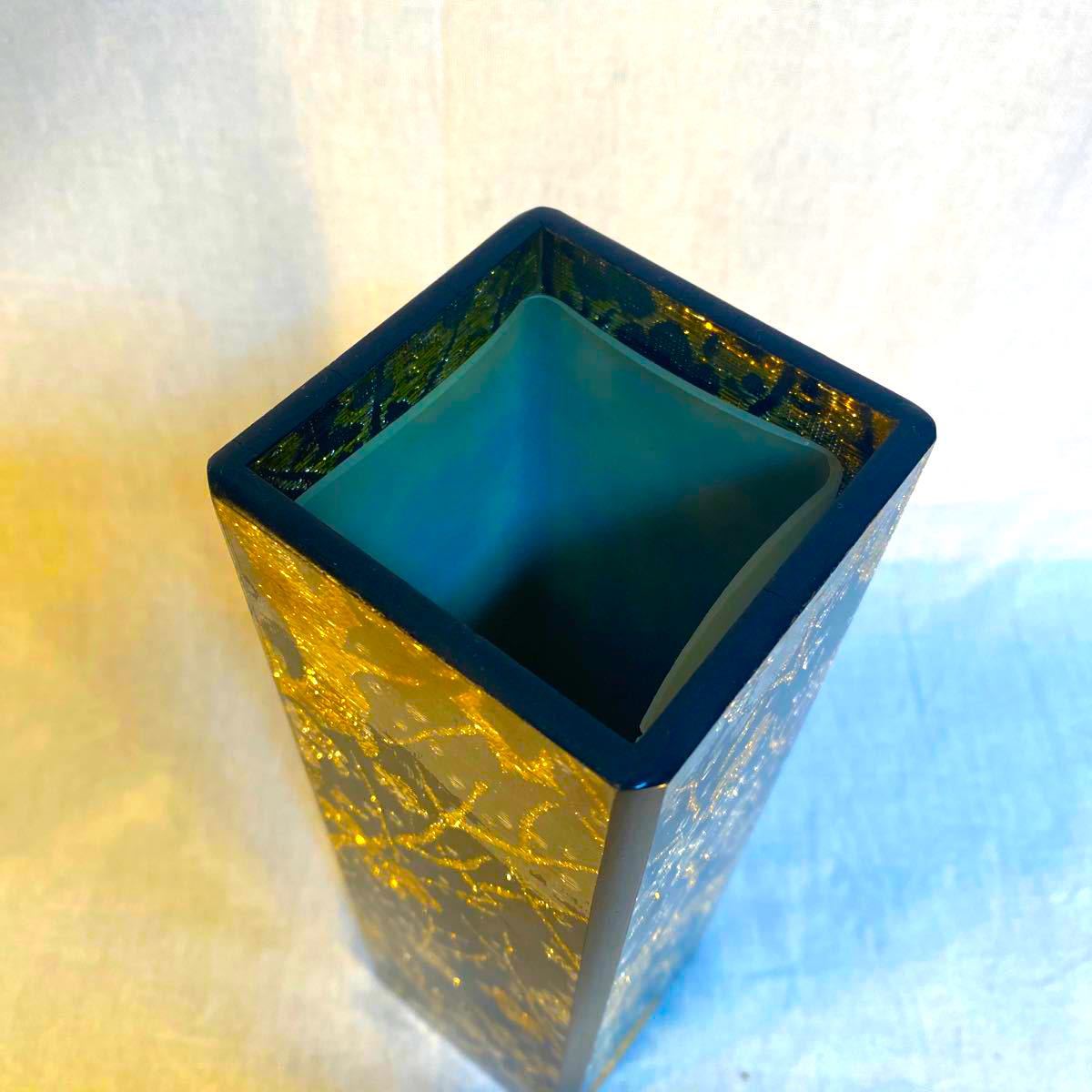 Kano ぎやまん特許花瓶 金銀彩梅花高級花瓶 花器 華道具 一輪 Kano ぎやまん特許花瓶 金銀彩梅花高級花瓶 花器 華道具 一輪