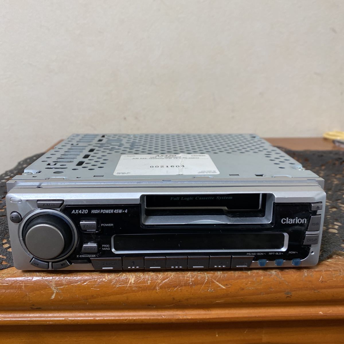 Clarion tape deck AX420 operation not yet verification Junk 