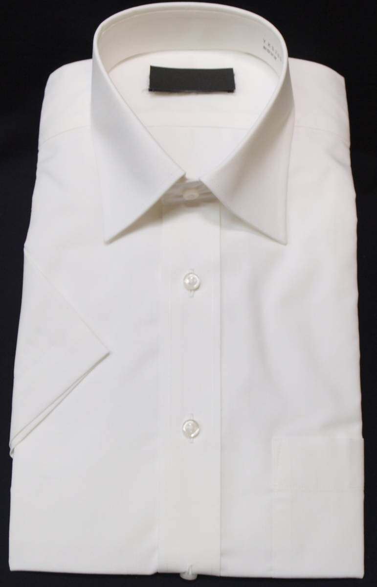 * ликвидация XS-35 белый одноцветный "теплый" белый / постоянный цвет / форма устойчивость / постоянный Fit лен ./ короткий рукав рубашка бизнес новый товар быстрое решение 