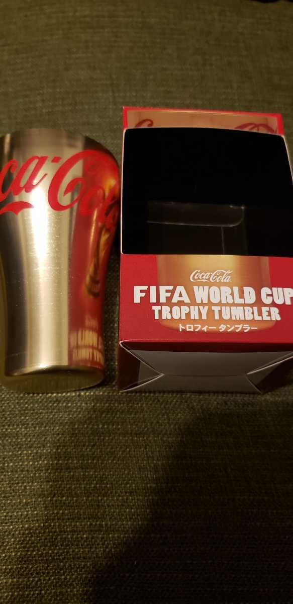 コカ・コーラ タンブラー ノベルティ WORLD FIFA 非売品新品未使用品 入手困難 ゴールド _画像4