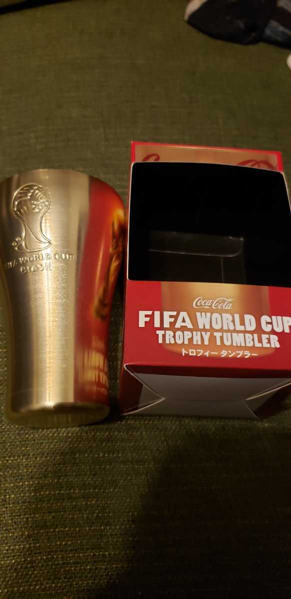 コカ・コーラ タンブラー ノベルティ WORLD FIFA 非売品新品未使用品 入手困難 ゴールド _画像5