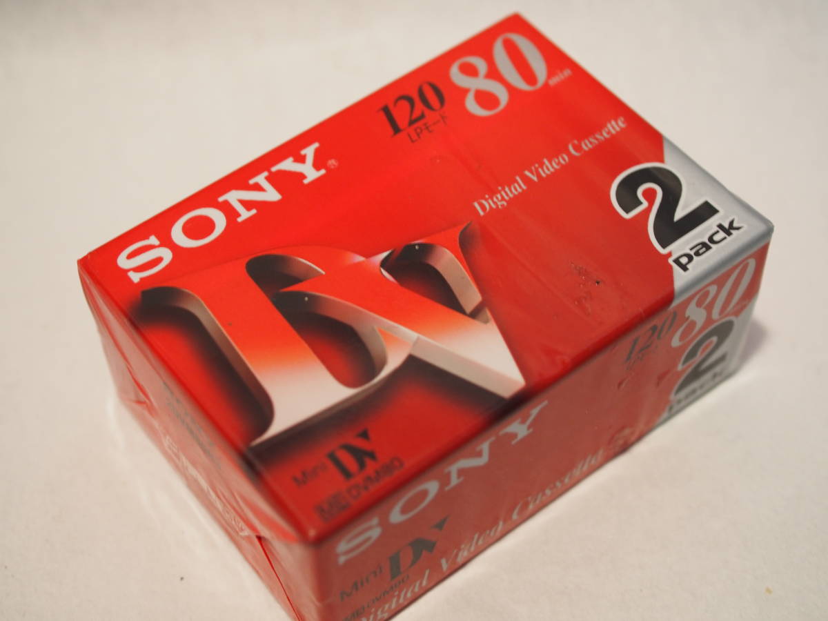 おしゃれ SONY Digital Video Cassette Mini DV 120LP モ－ド 80min2pack 品名2DVM80R3  未使用未