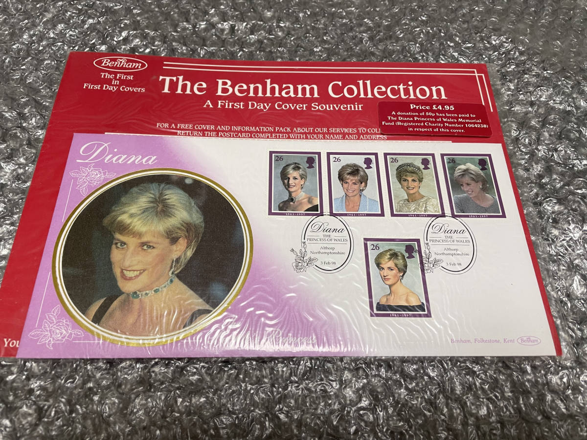  Diana .[.. commemorative stamp ] unopened goods * Britain. mail stamp * ultra rare sale the first day. . seal attaching * Britain ..