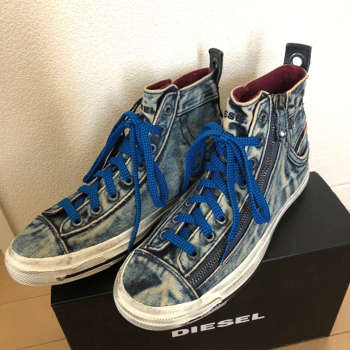 【 新品☆未使用 】DIESEL ディーゼル / ハイカットスニーカー デニム