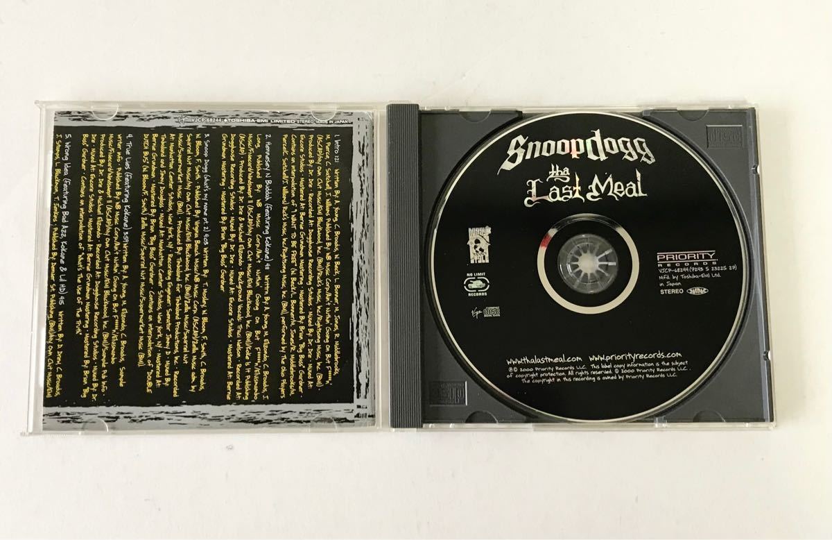 CD SNOOP DOG/the Last Meal スヌープドッグ　最後の晩餐　ウェッサイ　G-RAP