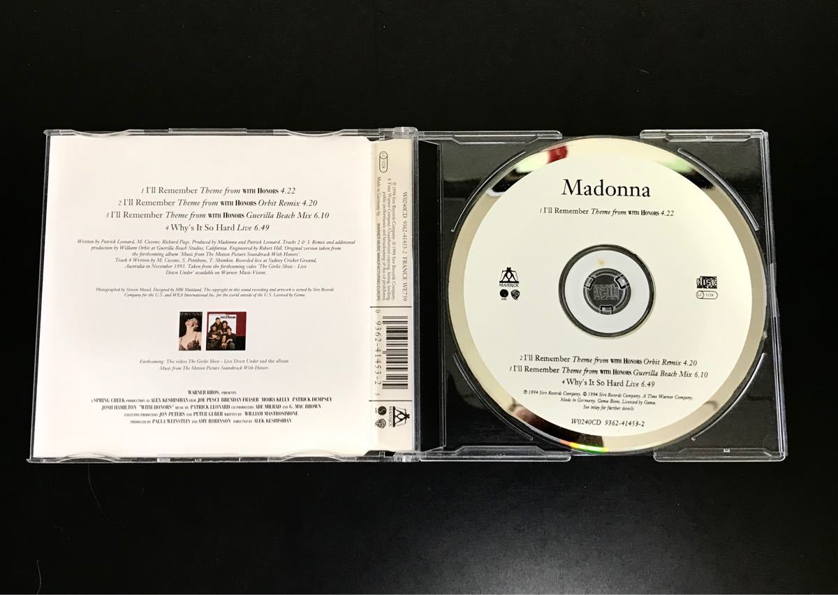 CDS MADONNA I’II Remember マドンナ　リミックス　シングル　REMIX 