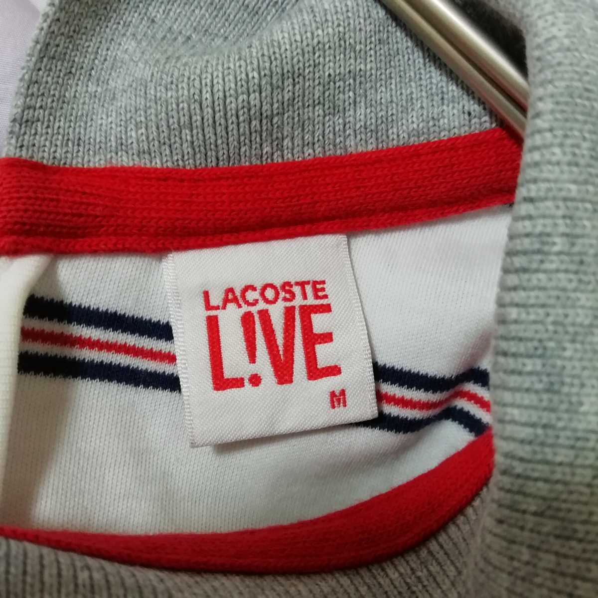 LACOSTE　LIVE　ラコステ　ライブ　七分袖　ポロシャツ　ボーダー_画像8