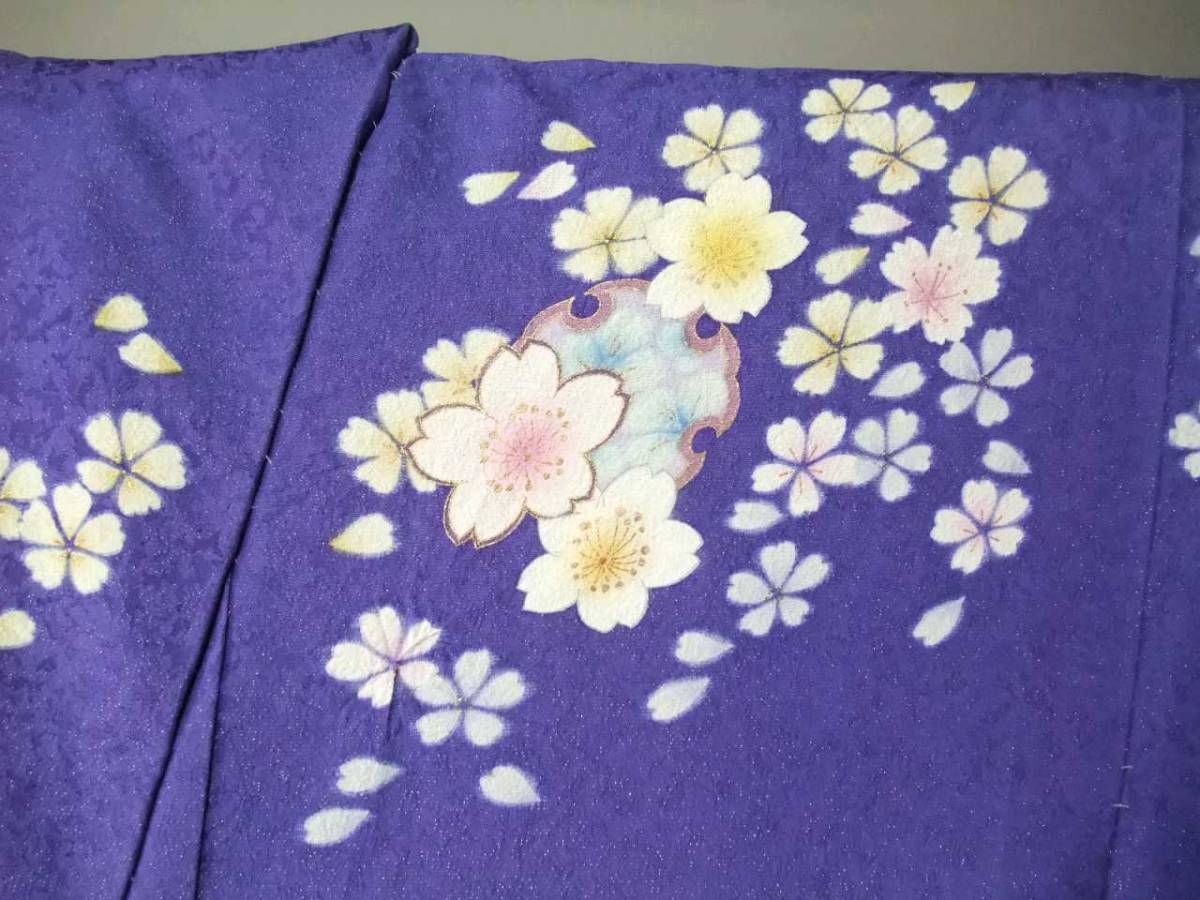 振袖 正絹 hr028 ぼかし絞り染め 雪輪花文様柄 新品 送料込み 振袖 正絹 hr028 ぼかし絞り染め 雪輪花文様柄 新品 送料込み