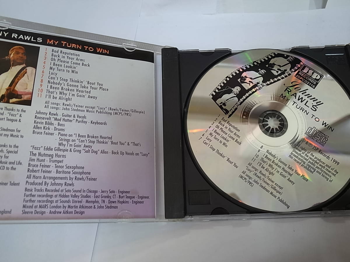 Johnny Rawl's/My Turn To Winジョニー・ロウルズ/マイ・ターン・トゥー・ウィン1999年JSP盤ブルース・ソウル・R＆B①