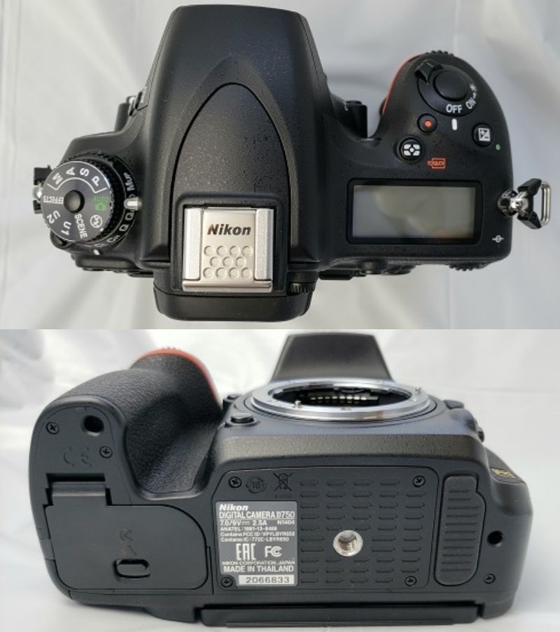 極美品 ショット数996 Nikon ニコン D750 ボディ レンズ3本セット NIKKOR AF-S 24-120mm F4G ED VR 35mm F1.8G DX AF 50mm F1.4D 付属多数 _画像4