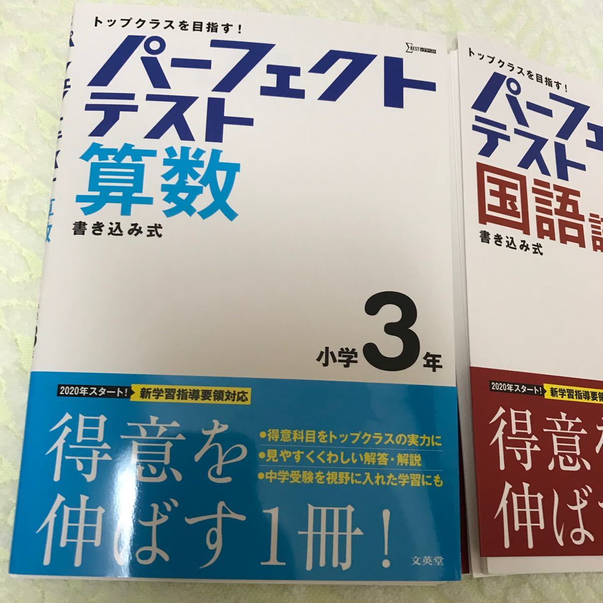 シグマベスト　パーフェクトテスト　算数　国語　読解力　おまけ漢字ドリル　未記入　裁断済み　