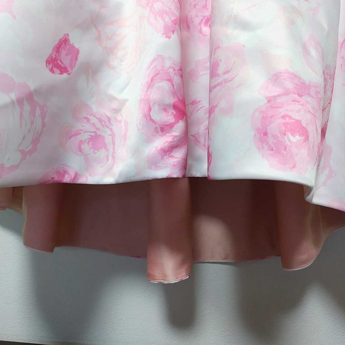 【美品】mezzo piano(メゾピアノ)薔薇 ドレス 130