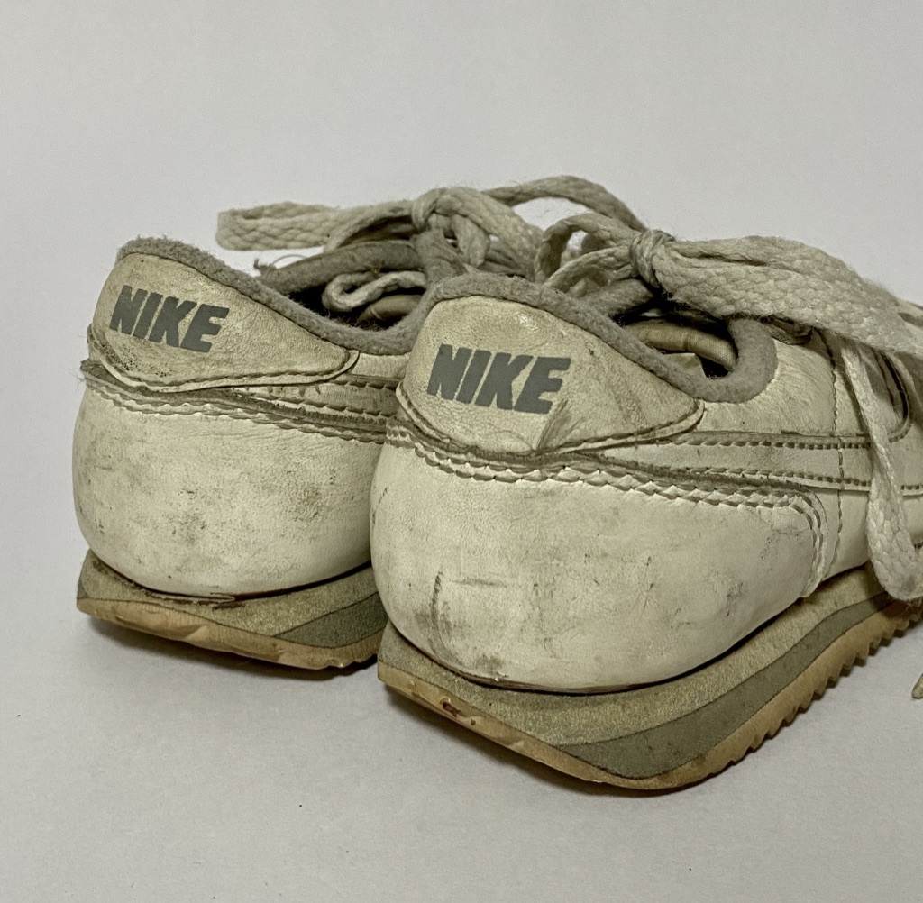 93 год производство Vintage vNIKE Nike кожа korutetsu спортивные туфли 17.5cm Kids белый белый 90\'s 1993 год 