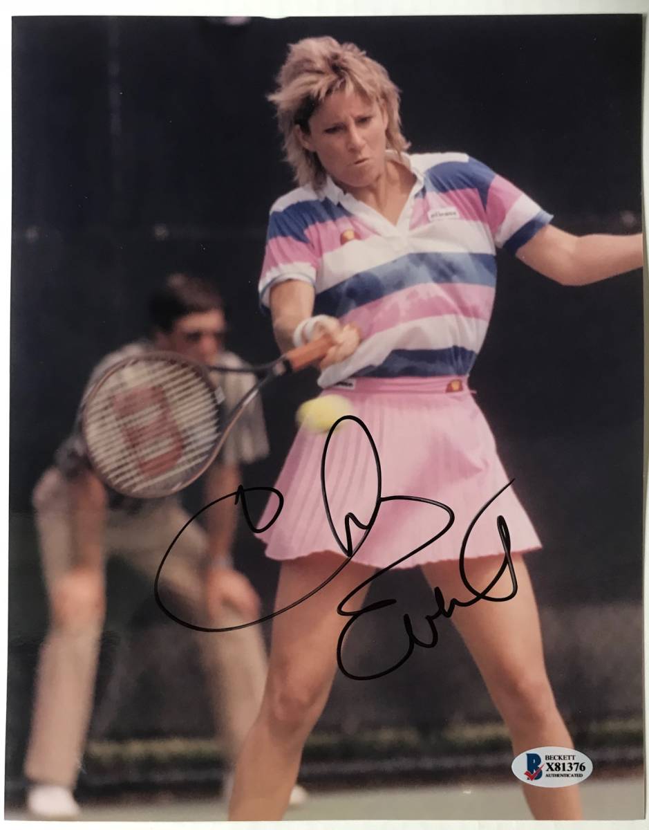 BAS鑑定書☆本物☆ クリス・エバート☆Chris Evert 直筆サイン PSA/DNA_画像2