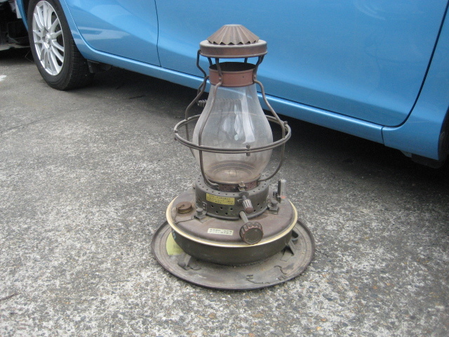 ランプ型ストーブ　ニッセン石油ストーブ 日本船燈 ランタンストーブ　真鍮製　IS-1