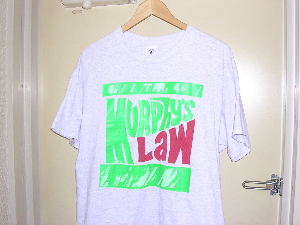 90s USA製 Murphy's Law JAPAN/U.S TOUR 1995 Tシャツ XL 杢グレー vintage old New York Hardcore