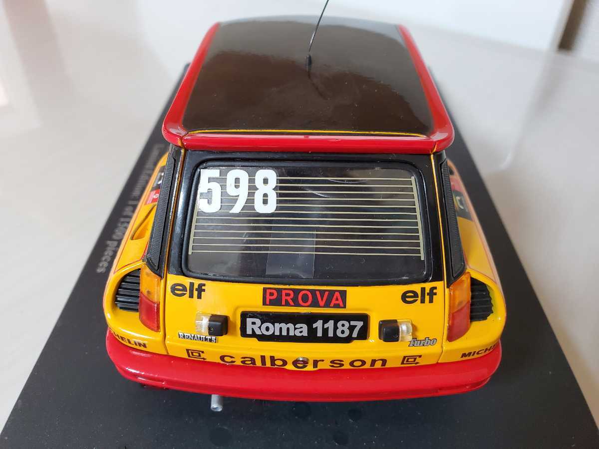 極美品☆ルノー5ターボ RENAULT 5 Turbo イタリアラリー1979 1/18スケール ミニカー 1500台限定品 ユニバーサルホビー 京商_画像5