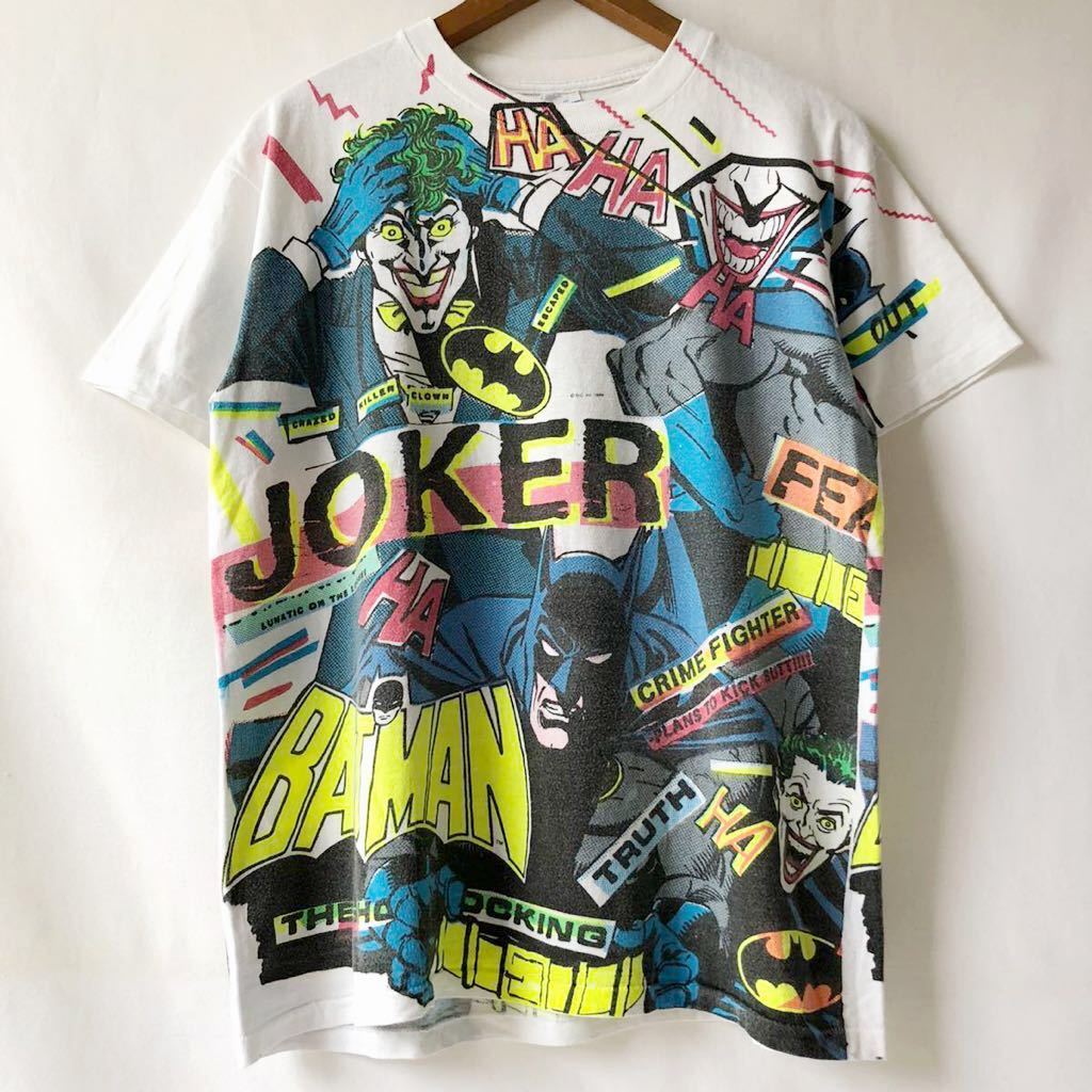 89年 BATMAN THE KILLING JOKE オーバープリント Tシャツ L USA製 ビンテージ 80s 80年代 バットマン キリングジョーク JOKER ジョーカー