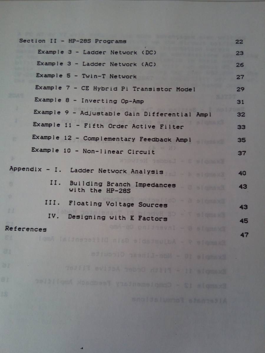 [ calculator ]HP-28S. used high grade electron circuit ..Advanced Circuit Analysis